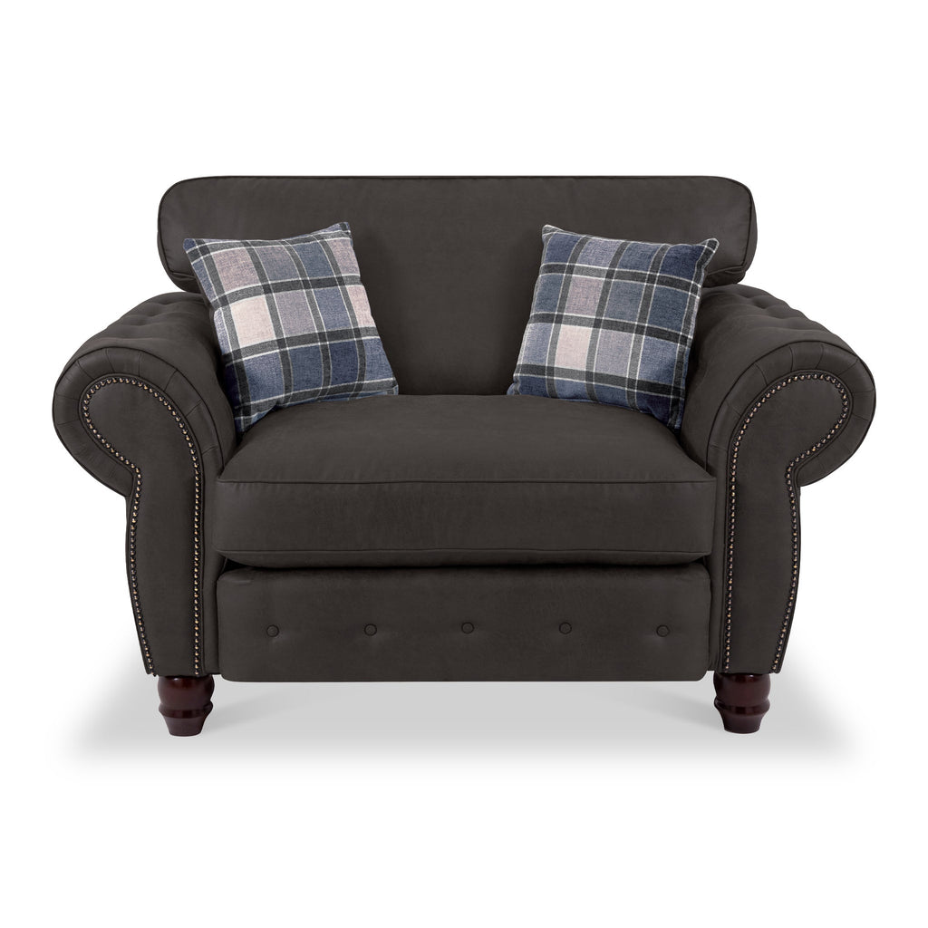 Fauteuil douillet Ashford en similicuir
