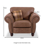 Fauteuil club Ashford en similicuir