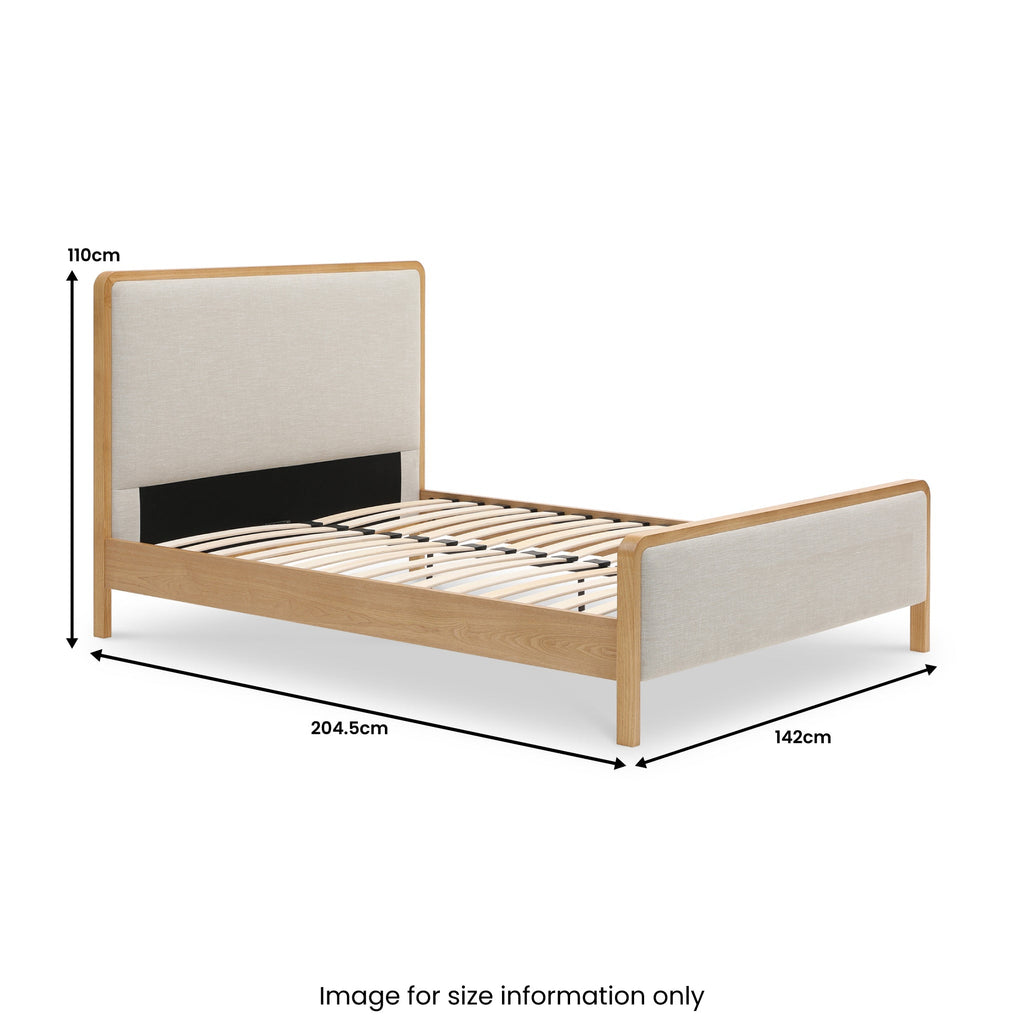 Cadre de lit en bois rembourré Austin