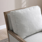 Fauteuil d'appoint Winchester en lin texturé