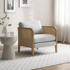 Fauteuil d'appoint en rotin Anara