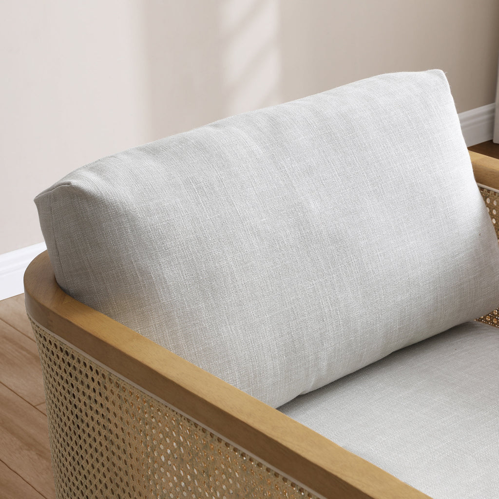 Fauteuil d'appoint en rotin Anara