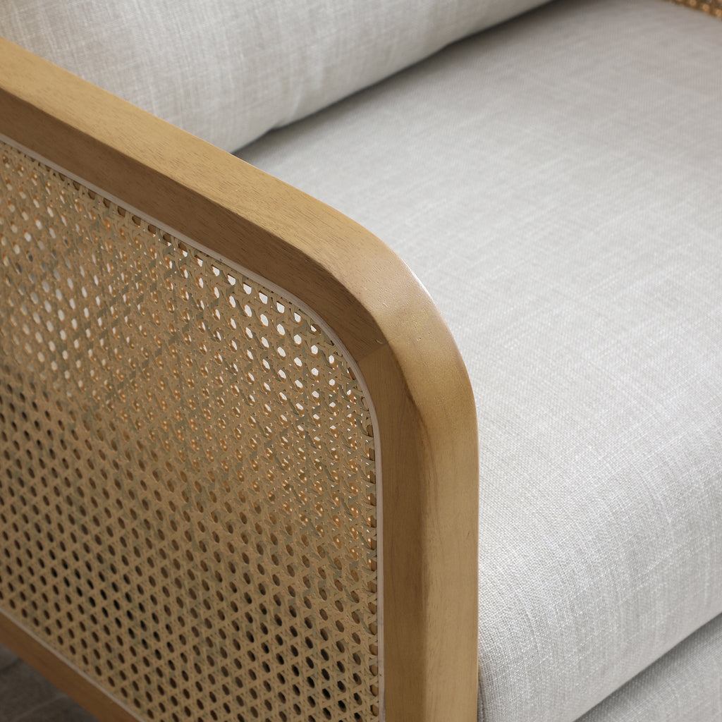 Fauteuil d'appoint en rotin Anara