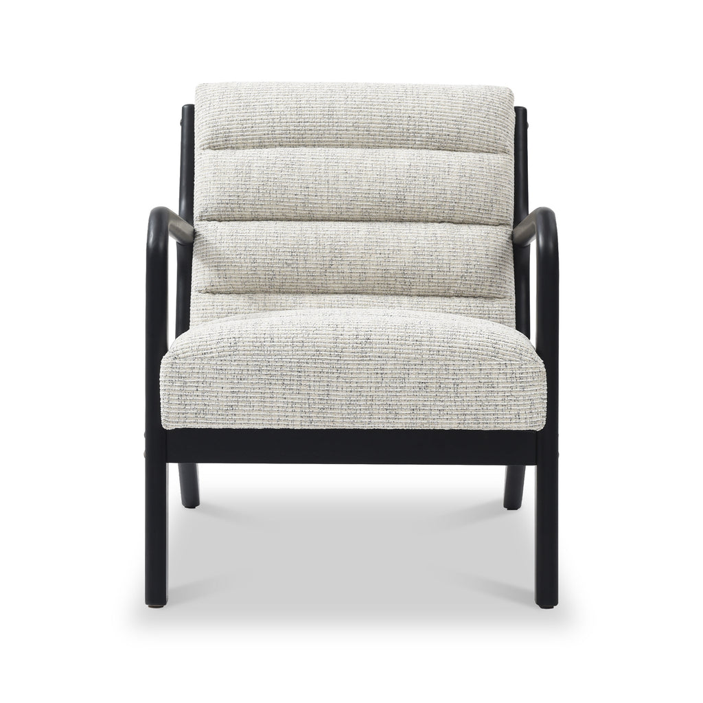 Fauteuil d'appoint Thompson en velours côtelé naturel