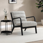 Fauteuil d'appoint Thompson en velours côtelé naturel