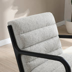 Fauteuil d'appoint Thompson en velours côtelé naturel
