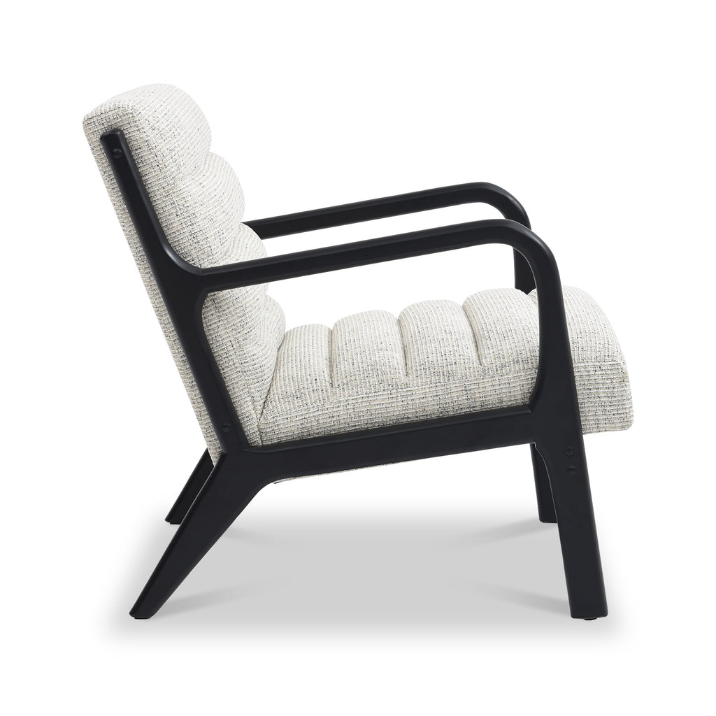 Fauteuil d'appoint Thompson en velours côtelé naturel