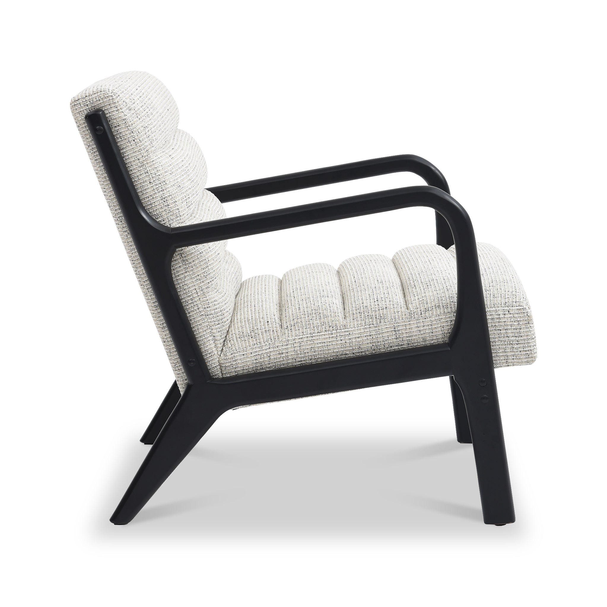 Fauteuil d'appoint Thompson en velours côtelé naturel