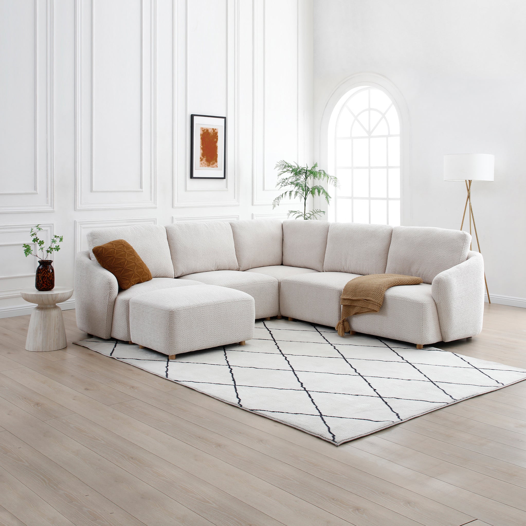 Fauteuil d'angle gauche Fairfax Boucle