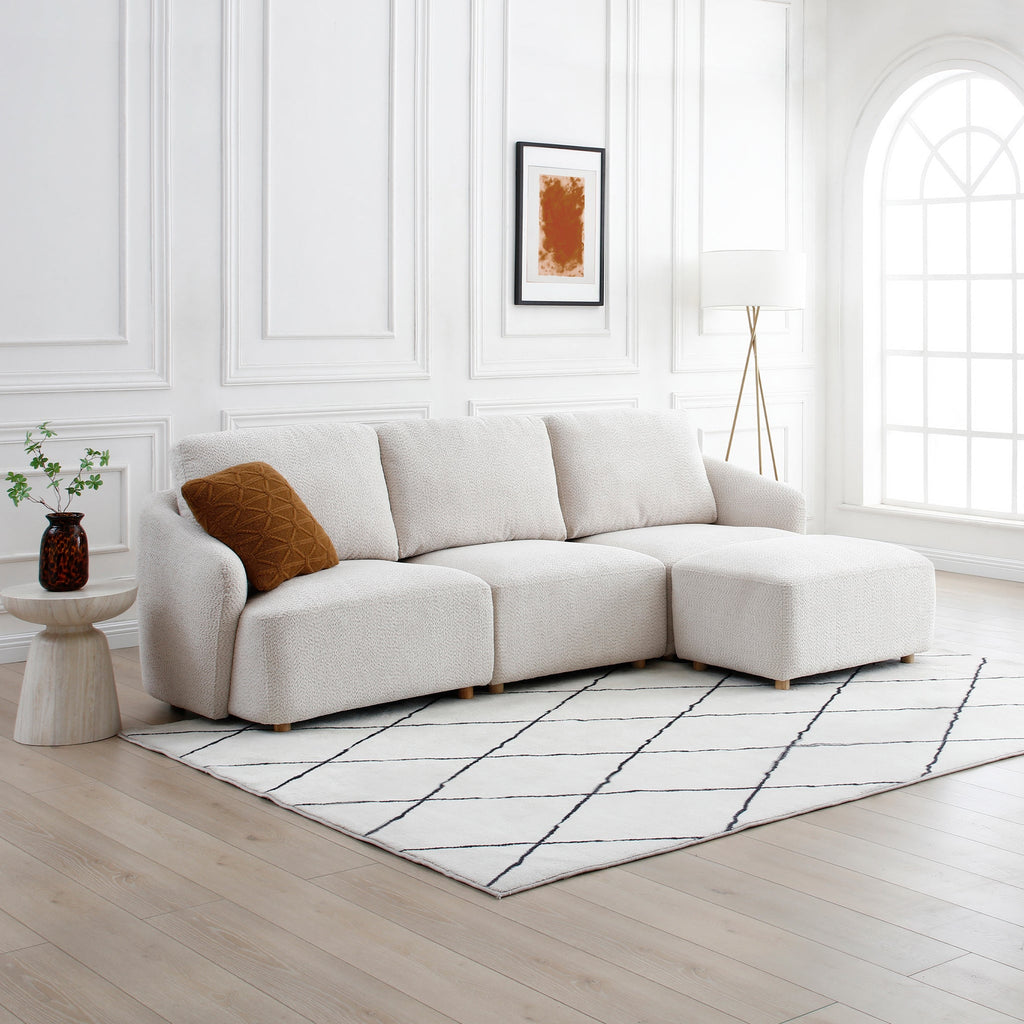 Fauteuil d'angle droit Fairfax Boucle