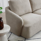 Fauteuil lounge sans accoudoirs Fairfax Boucle