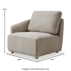 Fauteuil d'angle gauche Fairfax Boucle