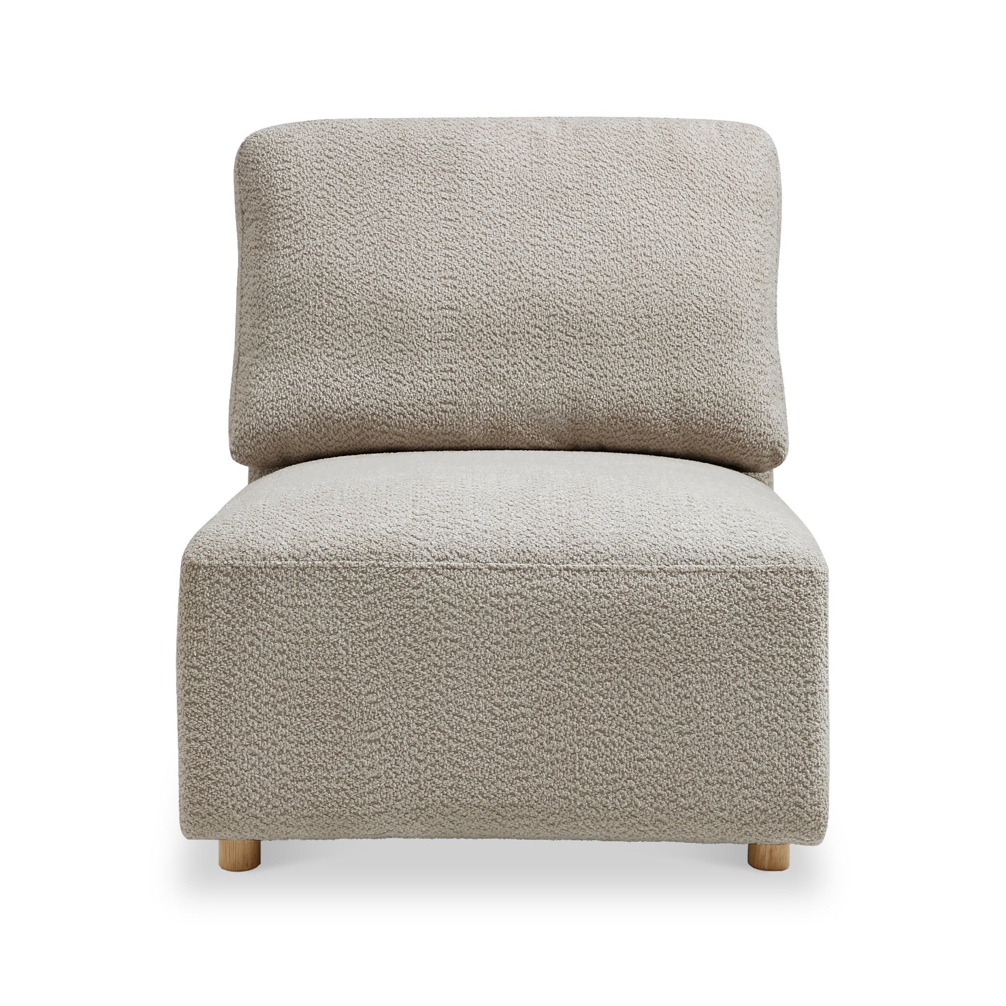 Fauteuil lounge sans accoudoirs Fairfax Boucle