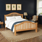 Cadre de lit à lattes incurvées Zelah