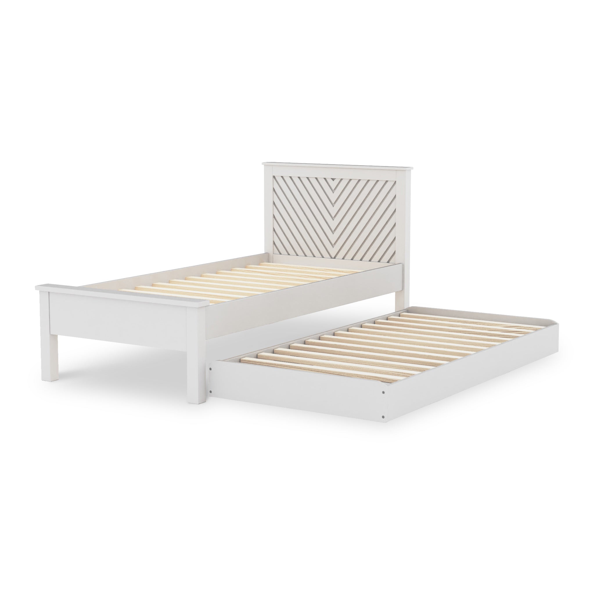 Lit d'appoint Wotton Chevron avec lit gigogne