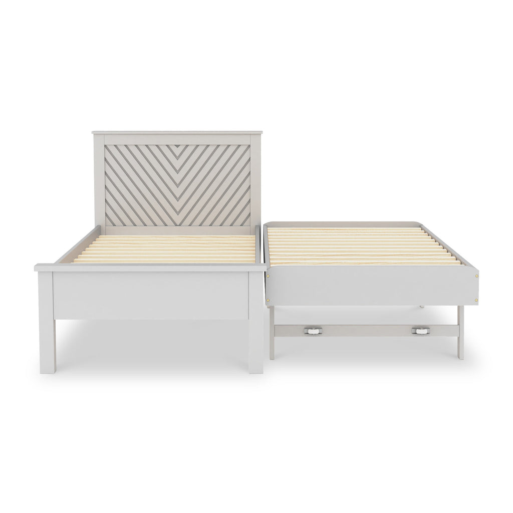 Lit d'appoint Wotton Chevron avec lit gigogne