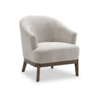 Chaise Toira en chenille tissée naturelle