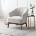 Chaise Toira en chenille tissée naturelle