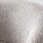 Chaise Toira en chenille tissée naturelle