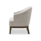 Chaise Toira en chenille tissée naturelle