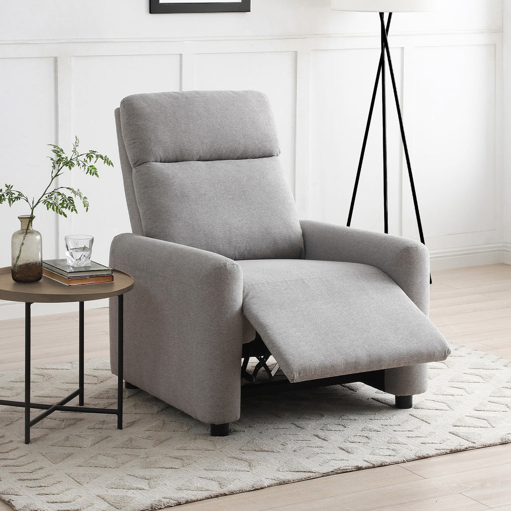 Fauteuil inclinable Fairford Grey en fausse laine