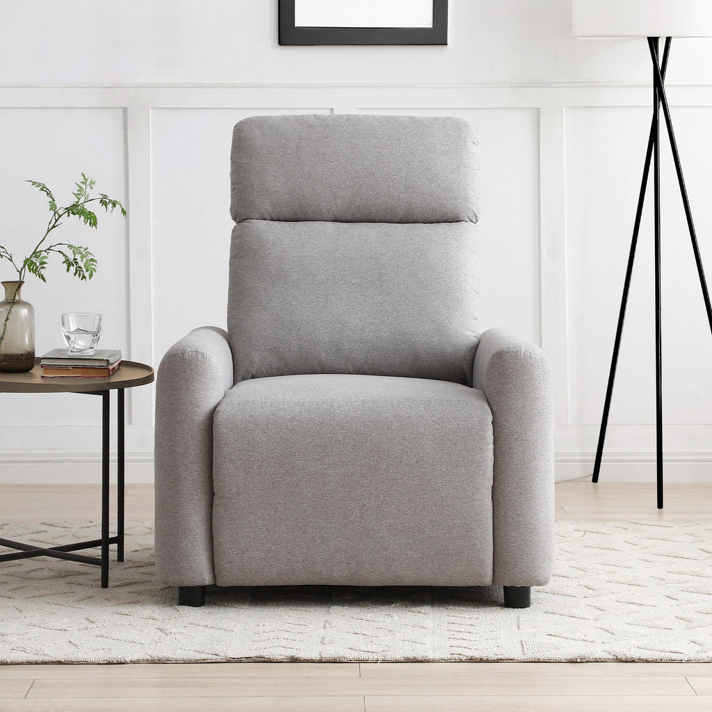 Fauteuil inclinable Fairford Grey en fausse laine