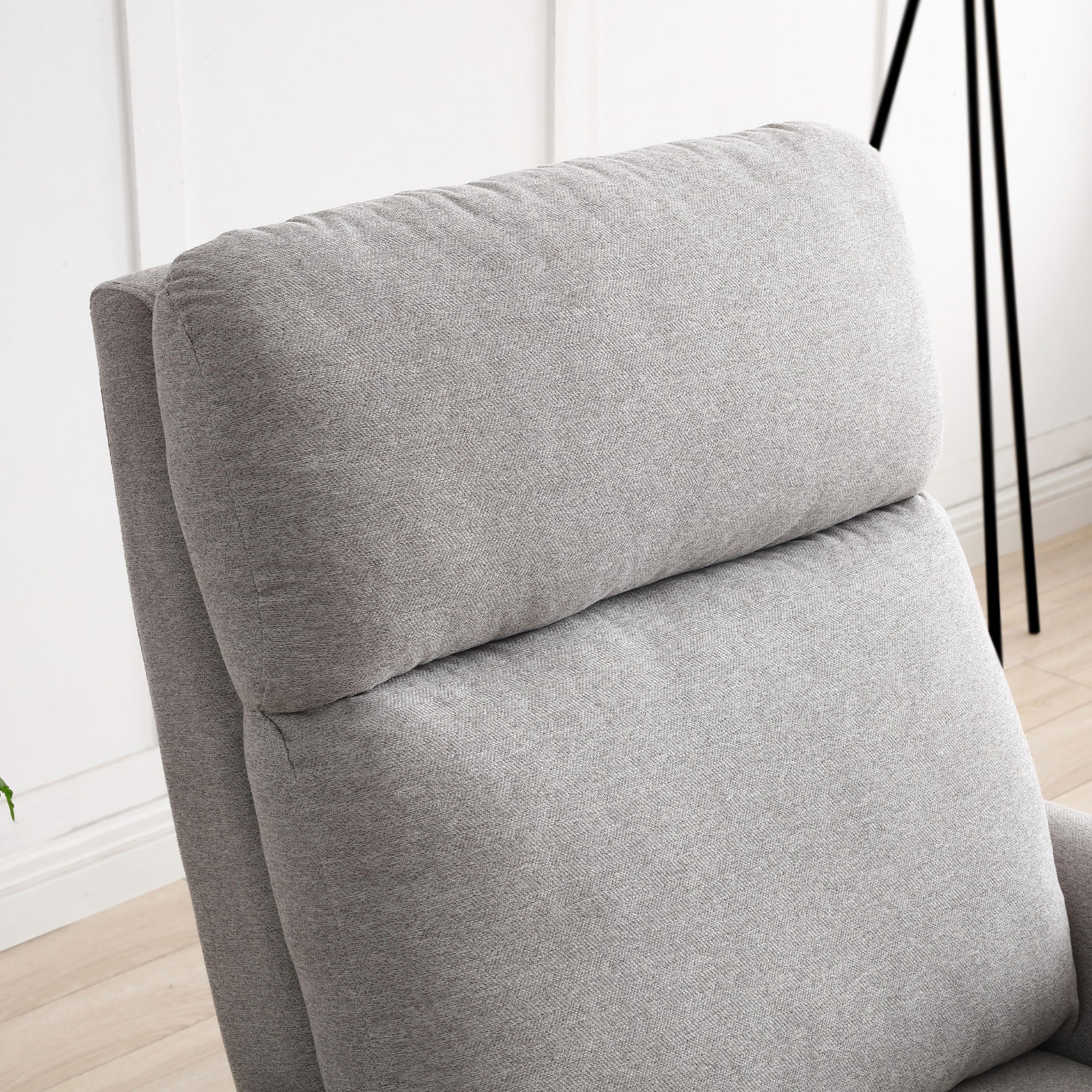 Fauteuil inclinable Fairford Grey en fausse laine