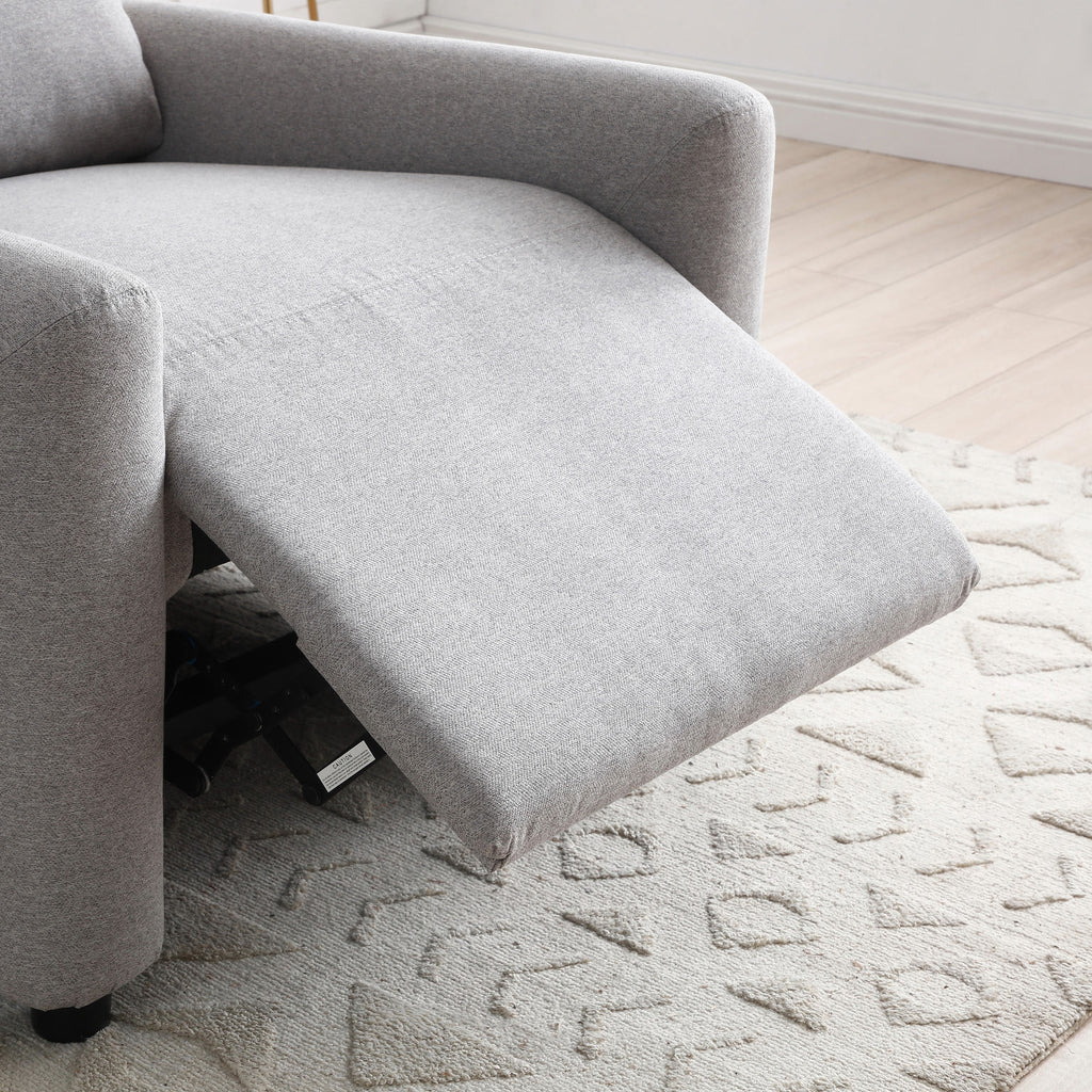 Fauteuil inclinable Fairford Grey en fausse laine