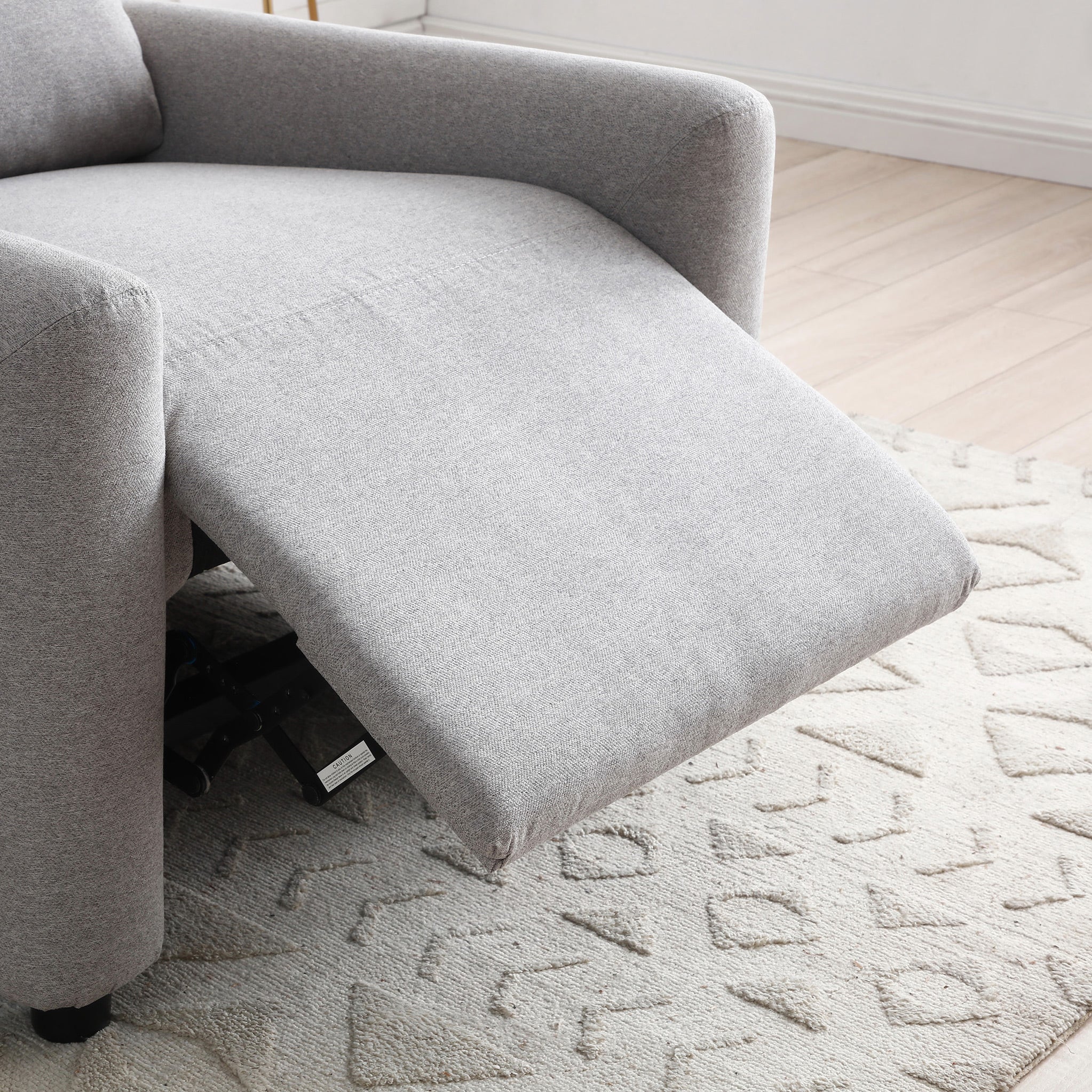 Fauteuil inclinable Fairford Grey en fausse laine