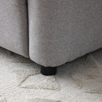 Fauteuil inclinable Fairford Grey en fausse laine