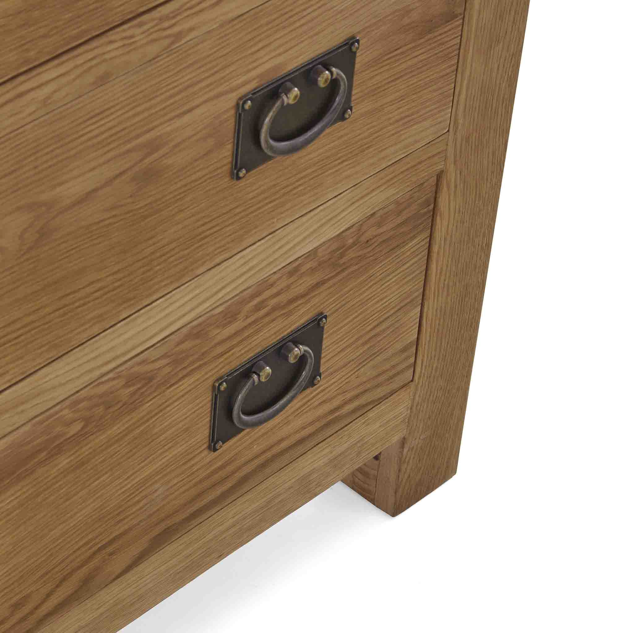 Commode Zelah en chêne à 5 tiroirs