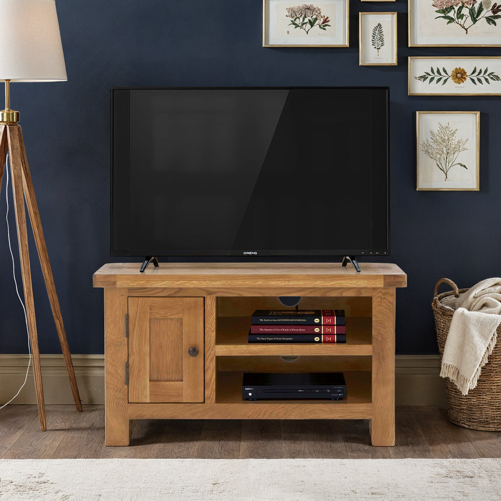 Meuble TV Zelah en chêne de 90 cm