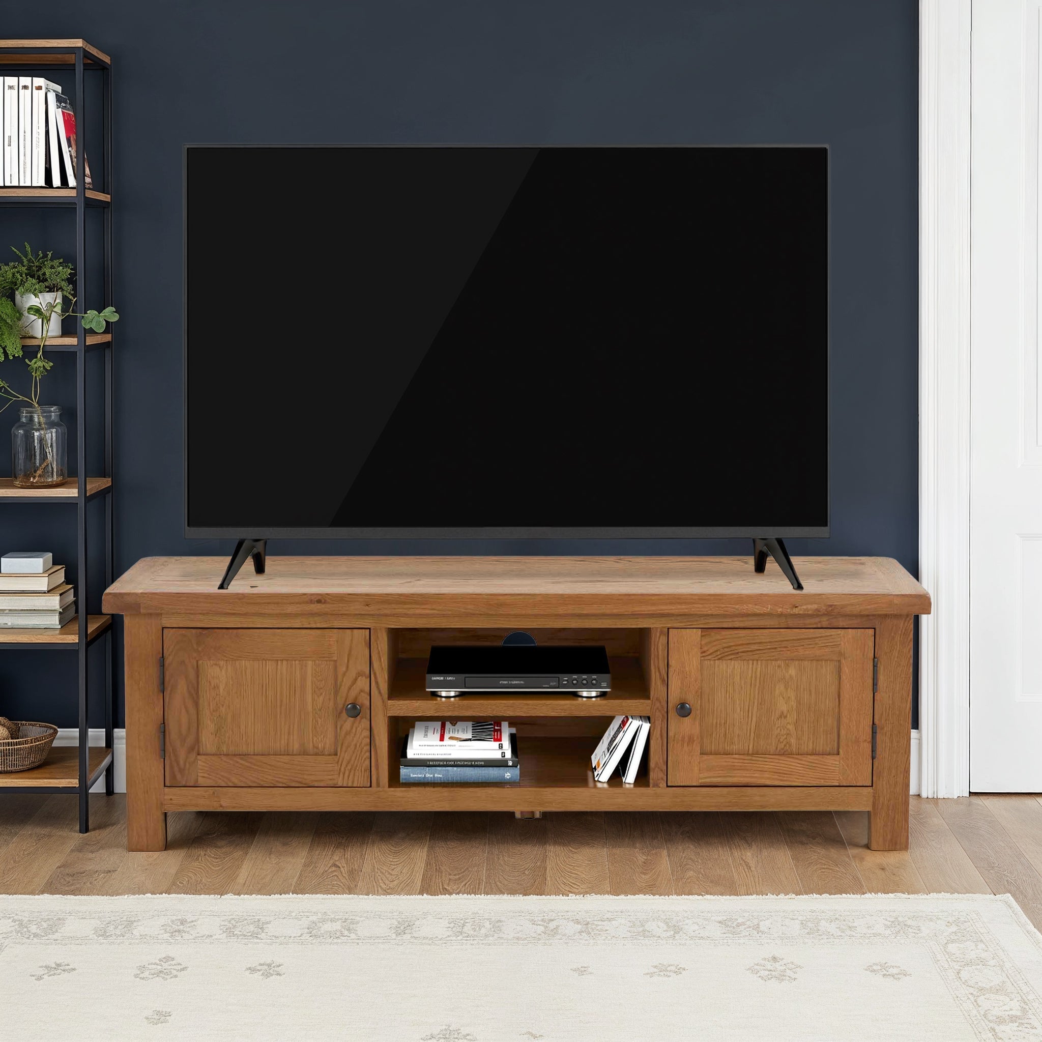 Meuble TV Zelah en chêne de 150 cm