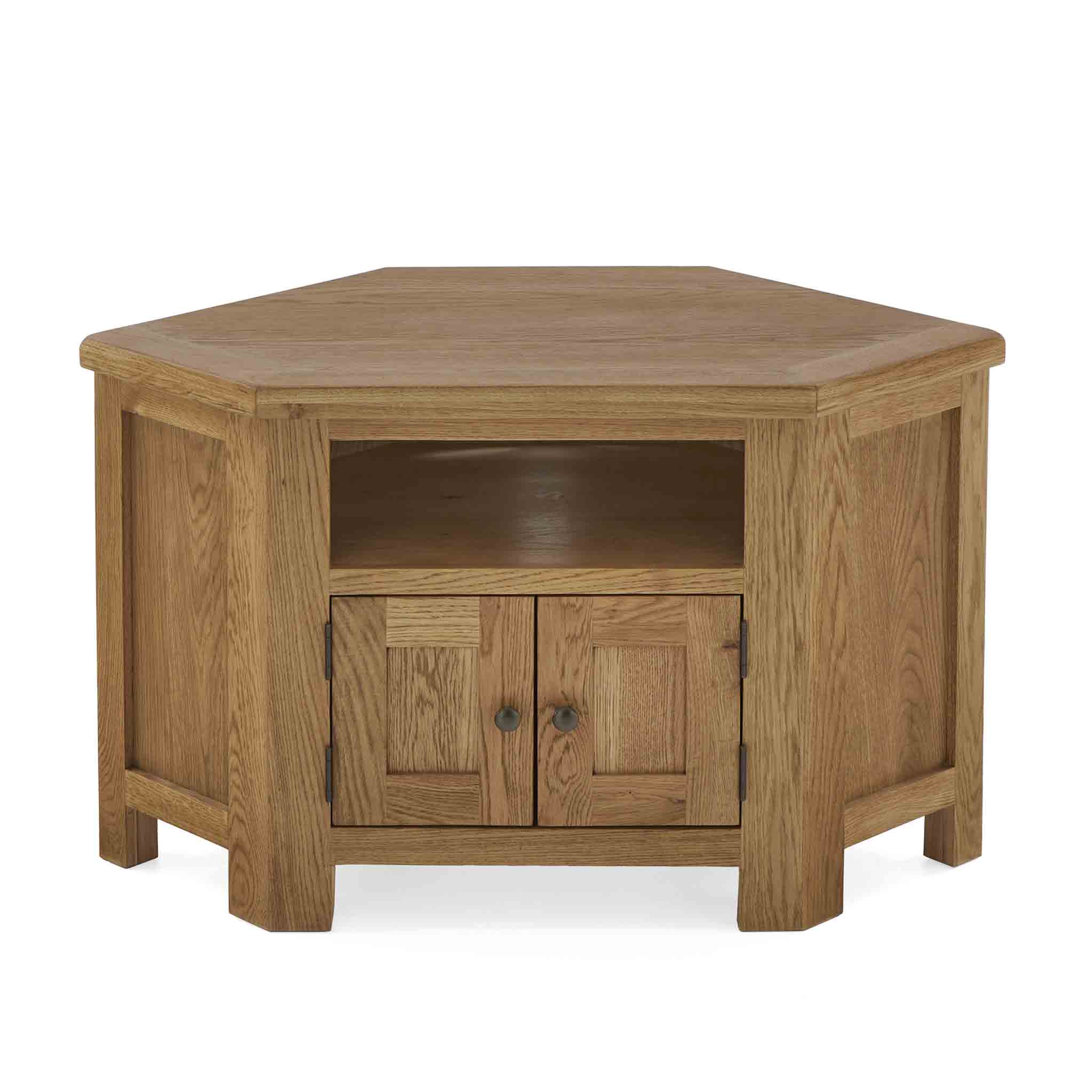 Meuble TV d'angle Zelah en chêne