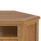 Meuble TV d'angle Zelah en chêne