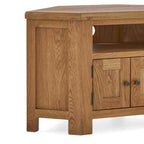 Meuble TV d'angle Zelah en chêne