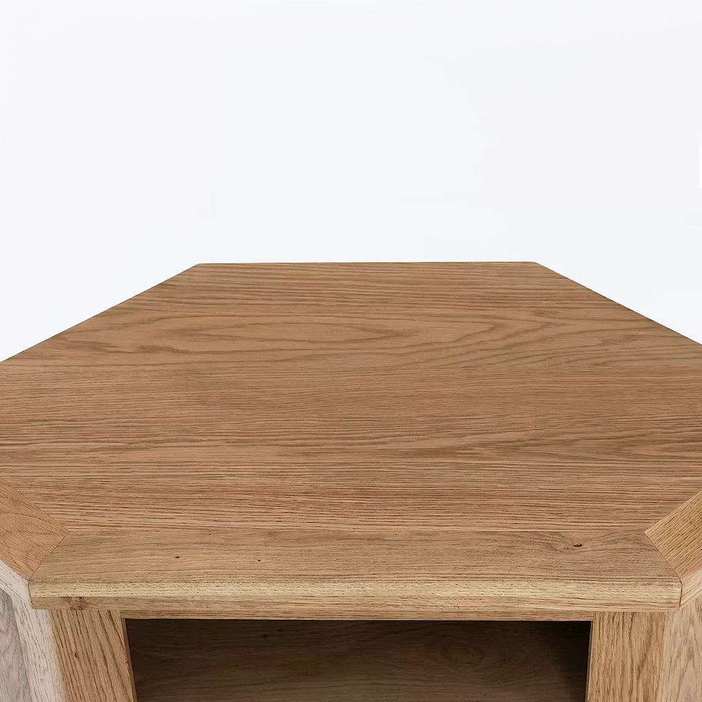 Meuble TV d'angle Zelah en chêne