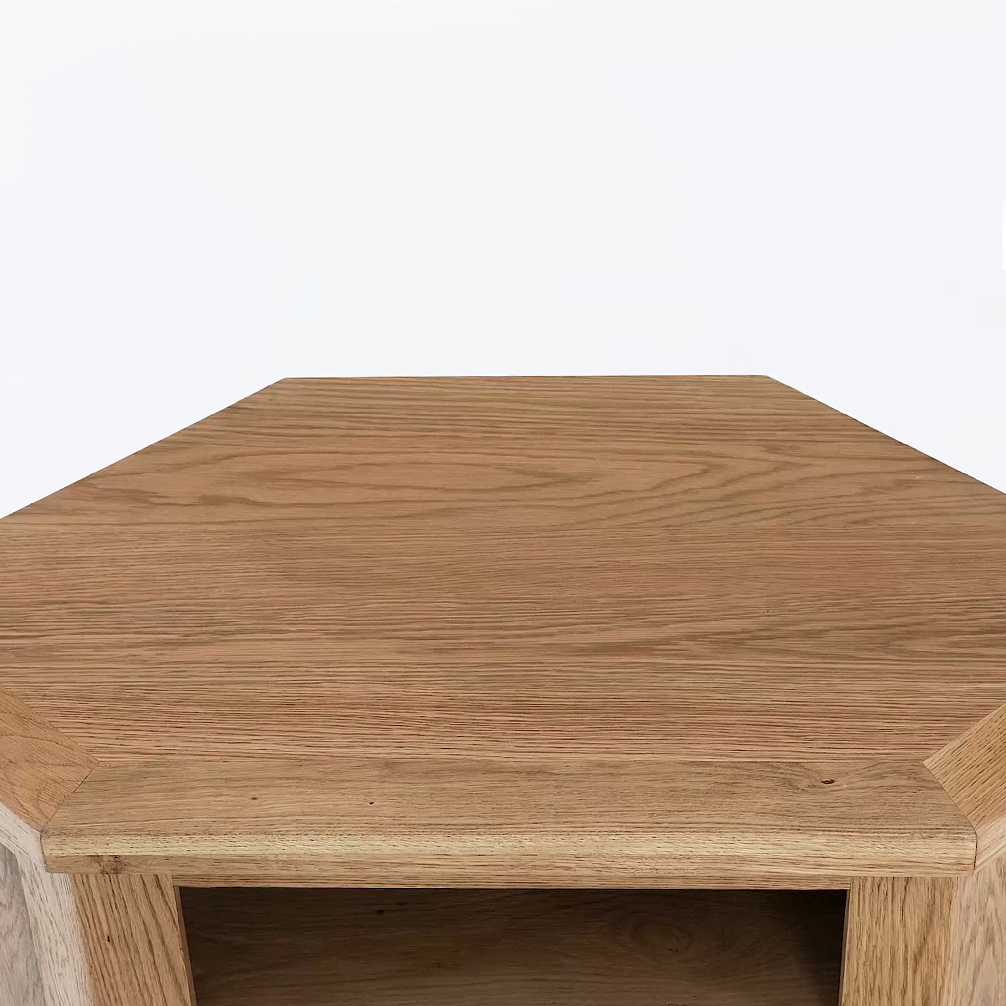 Meuble TV d'angle Zelah en chêne