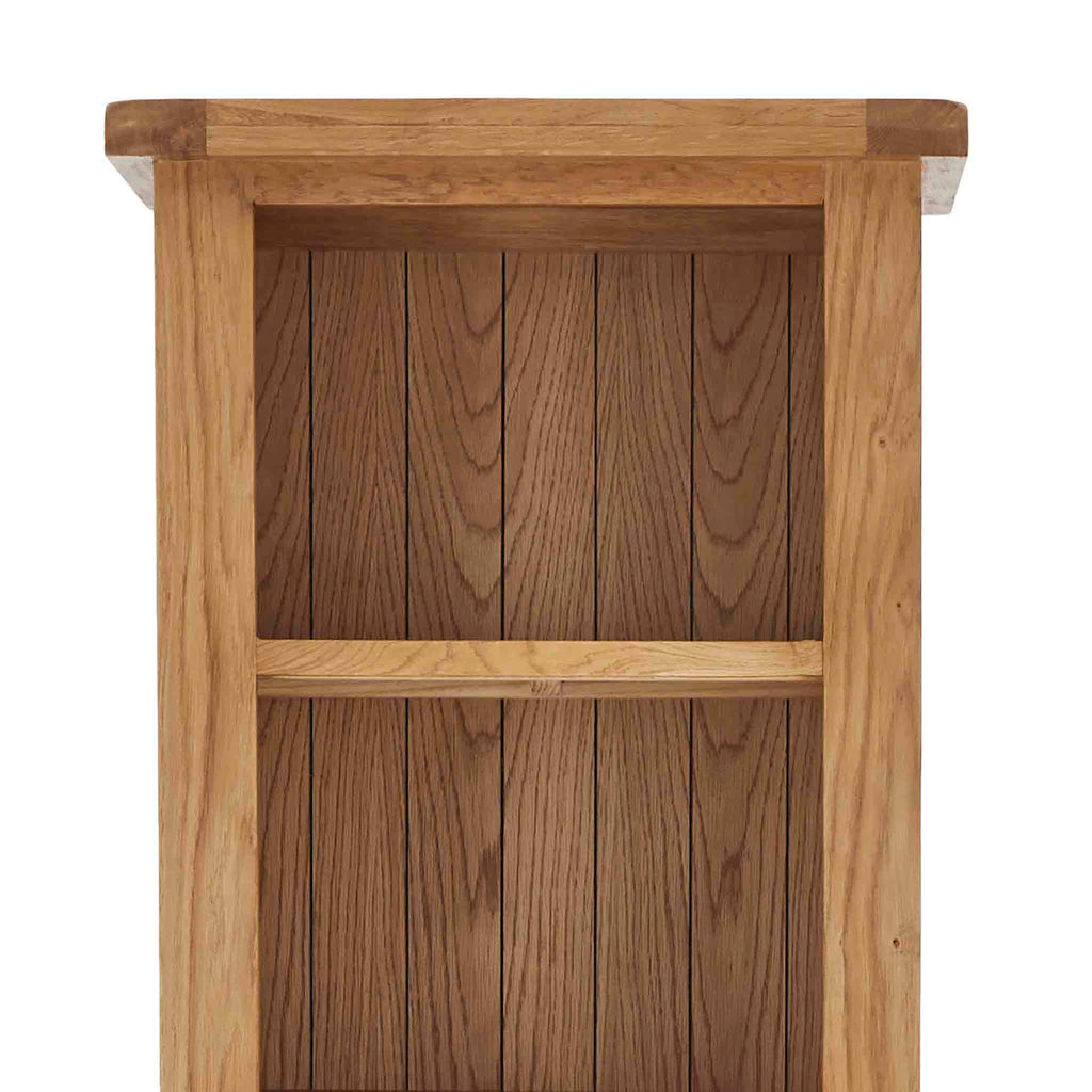 Bibliothèque étroite en chêne Zelah