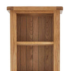 Bibliothèque étroite en chêne Zelah