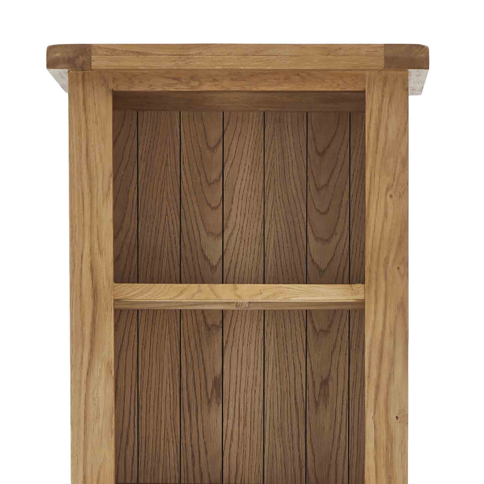 Bibliothèque étroite en chêne Zelah