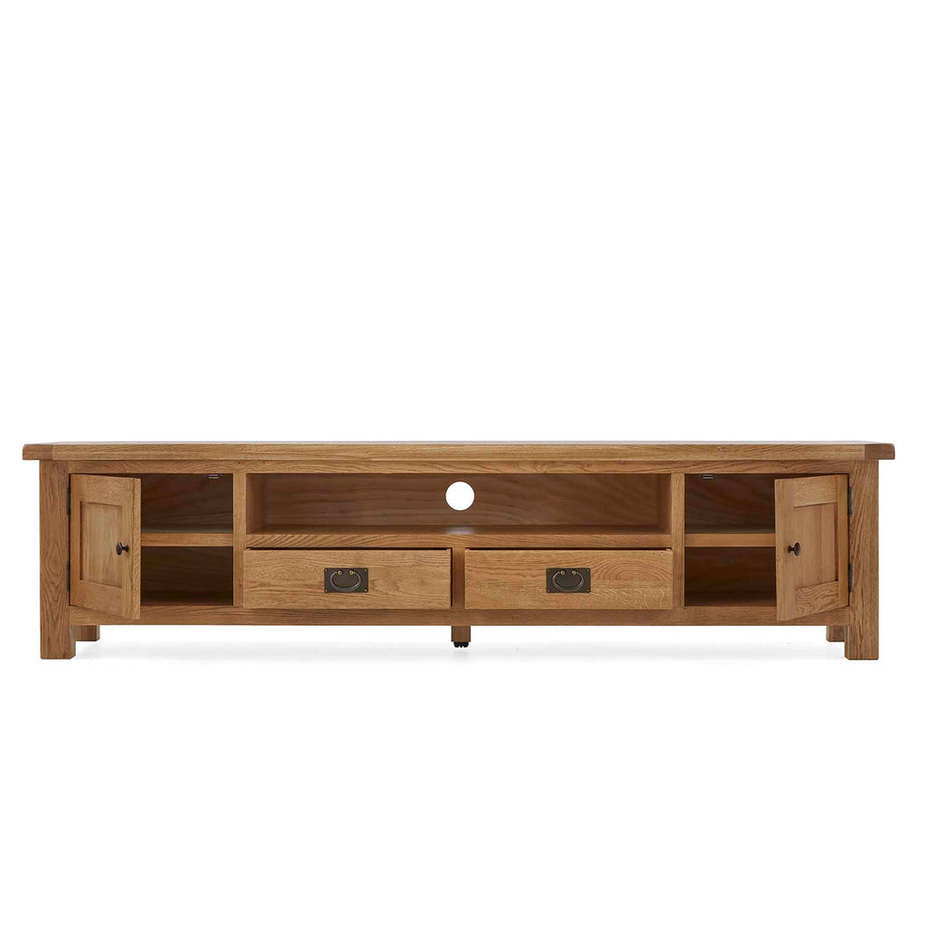 Meuble TV extra large Zelah Oak 200 cm