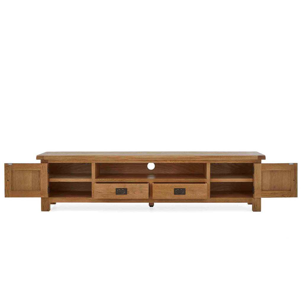 Meuble TV extra large Zelah Oak 200 cm