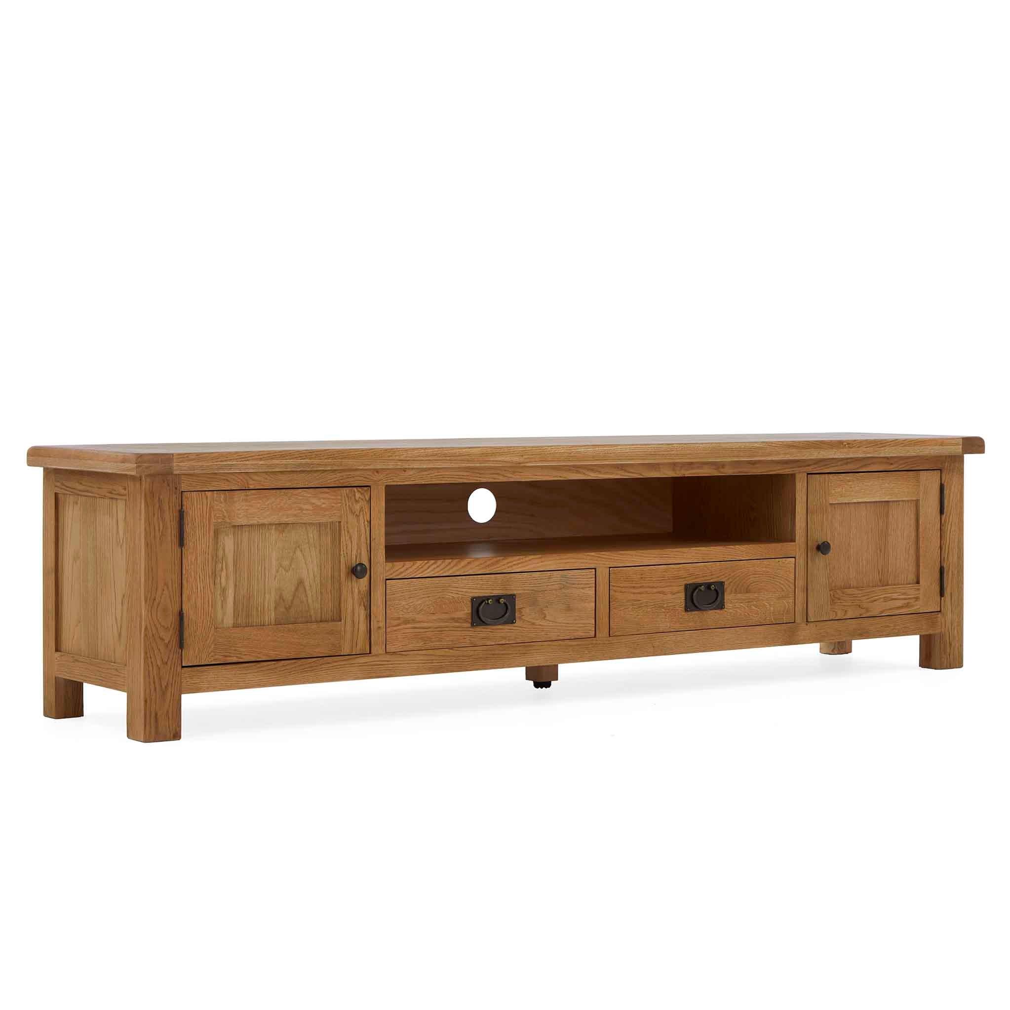 Meuble TV extra large Zelah Oak 200 cm