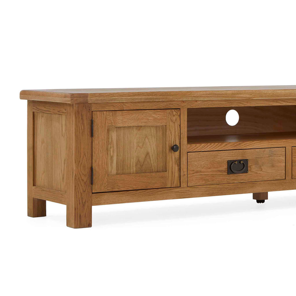 Meuble TV extra large Zelah Oak 200 cm