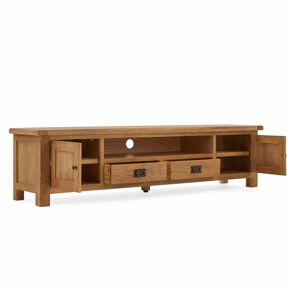 Meuble TV extra large Zelah Oak 200 cm