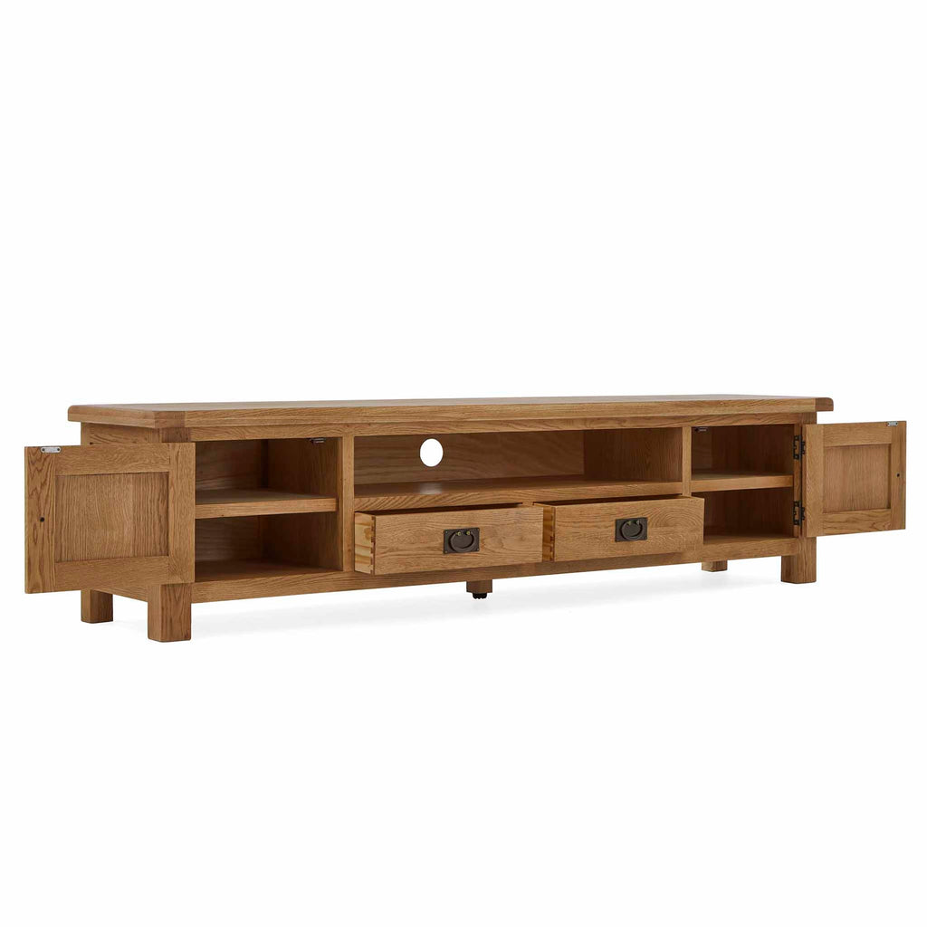 Meuble TV extra large Zelah Oak 200 cm