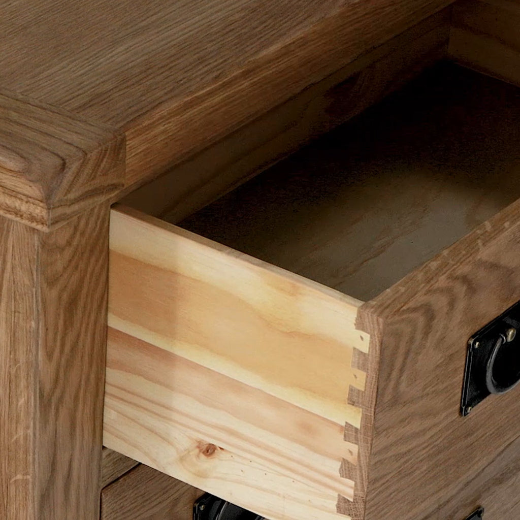 Commode Zelah en chêne à 3 tiroirs