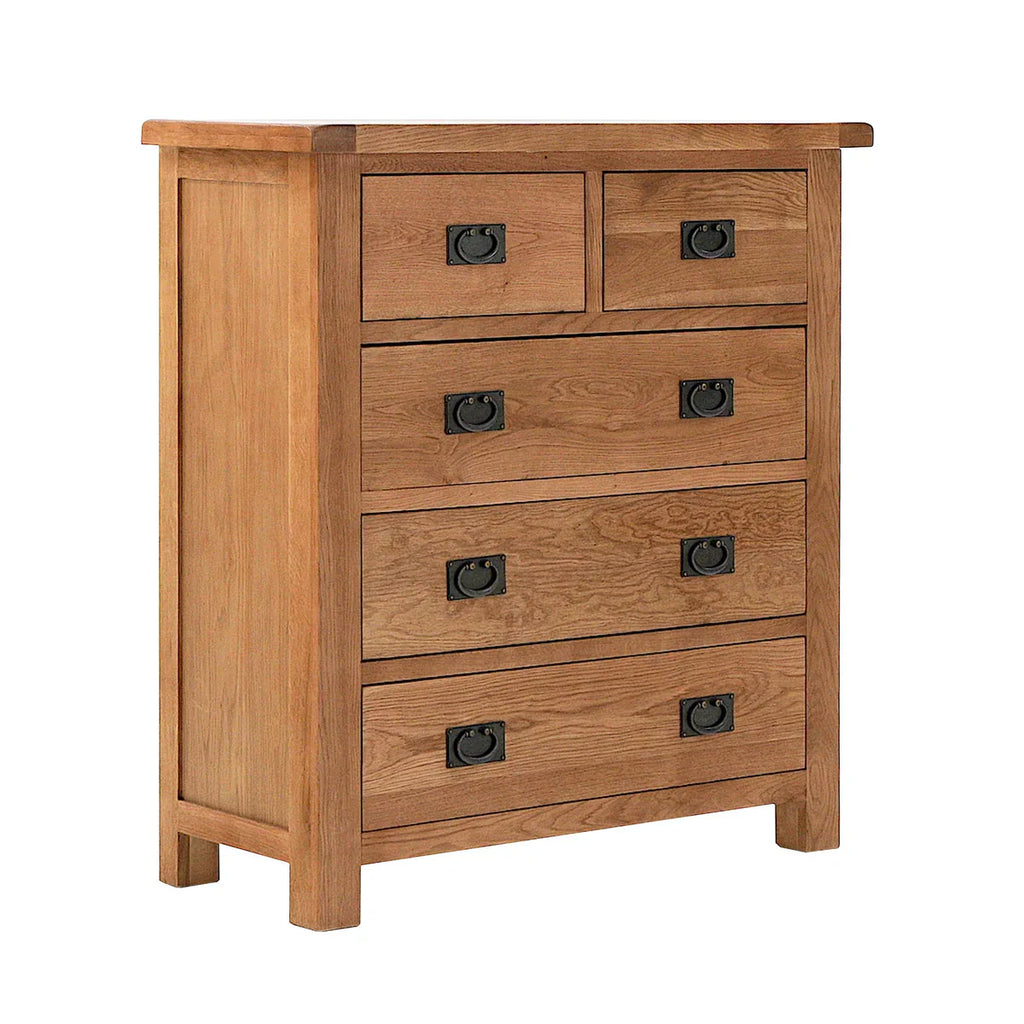 Commode 2 sur 3 tiroirs en chêne Lanner