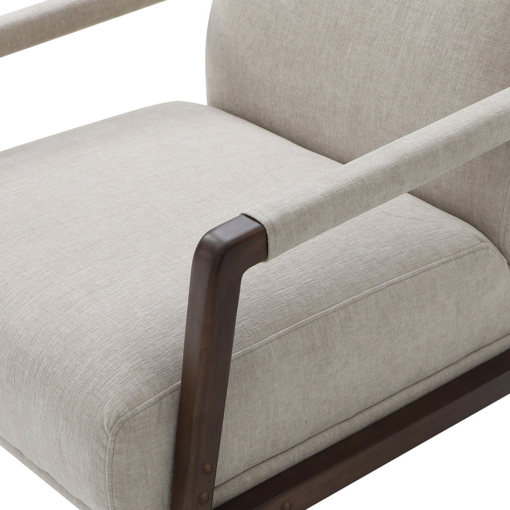 Fauteuil d'appoint Stow en chenille naturelle